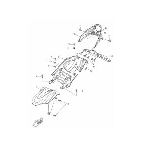 Garde boue Yamaha Aerox 2 temps 2013