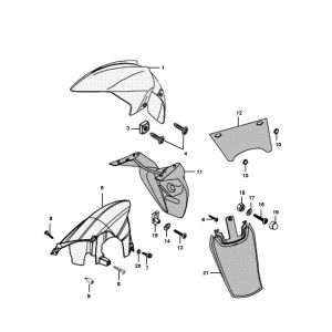 Garde-boue Peugeot Jet Force C-tech 2 temps