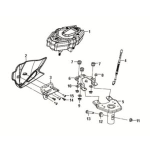 Speed meter Sym Crox 50 E5 BLACK/BLACK (BK-007U)