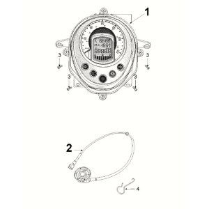 Compteur de vitesse Peugeot Django 4 temps E5