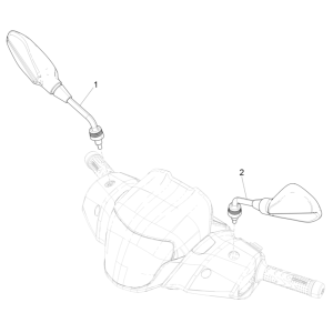 Rétroviseurs Piaggio Medley 125 ABS E5 2021-2022 (EMEA)
