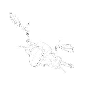 Rétroviseurs Piaggio Medley 125 4T IE ABS E4 2016-2019 (EMEA)