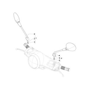 Rétroviseurs Vespa Primavera 4 temps 3V (injection euro5 IGET)