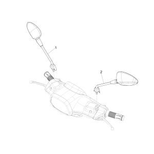 Rétroviseurs Vespa Sprint 125 4T 3V IE ABS E5 2021 (EMEA)