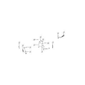 Kick standard Kymco Super 8 4 temps (2007-2009) Bleu jaune