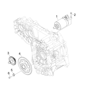 Démarrage - démarrage électrique Piaggio MP3 300LT Sport 2009-2014