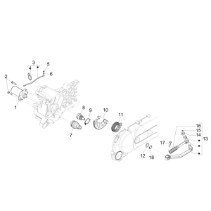 Démarrage - Démarrage électrique Piaggio NRG Power DD 2007-2017