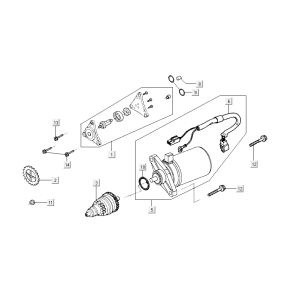pompe à huile de démarrage Kymco Sento 4 temps Black