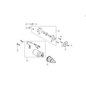 pompe à huile de démarrage Kymco Super8 4 temps à partir de 2009 noir