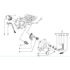 Foie de démarreur de démarrage Piaggio Zip RST