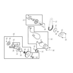 pompe à huile de démarrage AGILITY 16+ 4T 125 Matte Metallic Light Blue