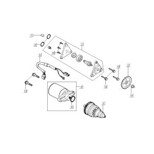 Démarreur - Bendix Kymco New Dink 4 temps gris foncé