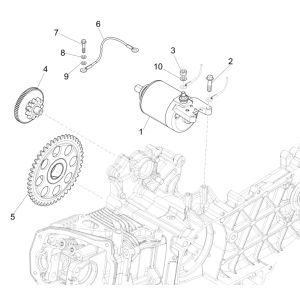 Démarreur Piaggio Liberty 125 4 temps 3V IE ABS (IGET Euro 5)