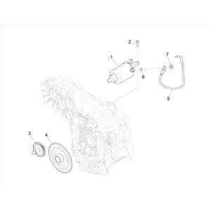 Démarreur Vespa GTS 300 HPE 4T 4V IE ABS E4 2019 (EMEA)