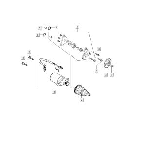 Démarreur Kymco Delivery 4 temps noir
