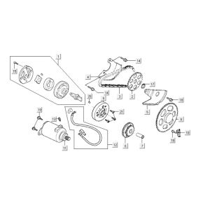 Démarreur Kymco New Dink 200i
