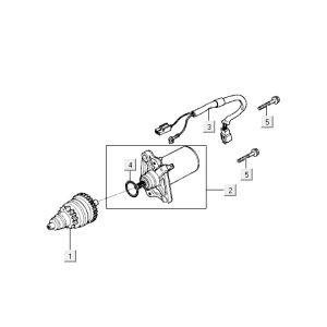 Démarreur Kymco Vitality 2T AC bleu