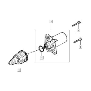 Démarreur Kymco ZX 2t ac argent-orange