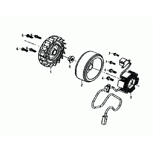 Moteur Star Anchor Sym Mio 50I Volant