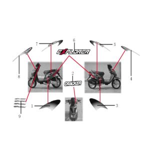 Autocollants Generic Cracker noir 2010 2 temps