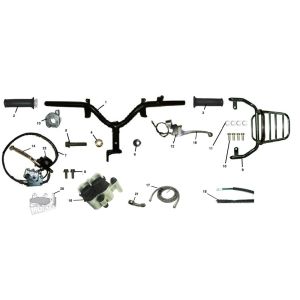 Guidon - Support arrière - Étrier de frein Riva Sport VX50S 4 temps