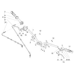 Volant - pompe de frein Liberty 125 IGET 4T 3V IE E4 ABS 2015 - 2019 (EMEA)