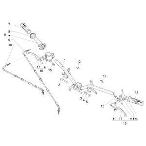 Volant - Pompes de frein Piaggio Liberty 125 4 temps 3V IE ABS (IGET Euro 5)