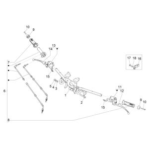 Volant - Pompes de frein Piaggio Medley 125 ABS E5 2021-2022 (EMEA)