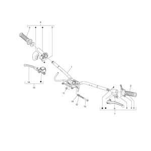Pièces de direction Vespa Lxv 2 temps