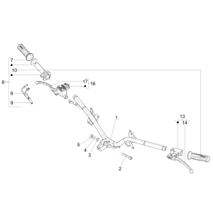 Volant - Pompes de frein Piaggio Fly 125 4 temps 3V IE E3