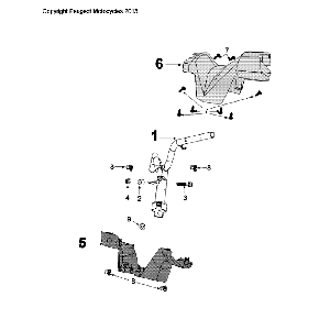 Housse de volant Peugeot Citystar 50 marron