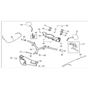 Volant - Housses de direction - Rétroviseurs - Câble d'accélérateur - Interrupteurs AGM VX50i
