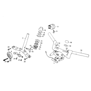 Couronne de tête de volant Honda MB50/MB80