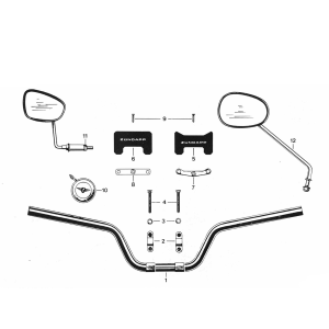 Volant - Rétroviseur - Bel Zundapp 529 tous types