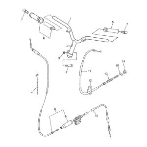 Guidon Yamaha Jog-R AC 2 temps