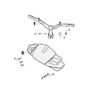 Courroie de direction Peugeot Jet Force LC Injection Rouge