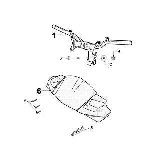 Courroie de direction Peugeot Jet Force LC blanc