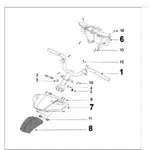 Courroie de direction Peugeot Kisbee RS noir mat