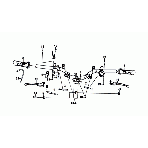 LEVIERS DE DIRECTION/TRAINS/CÂBLES Sym Orbit III Black