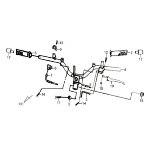 Leviers de direction/de frein/câbles Sym X'PRO 125