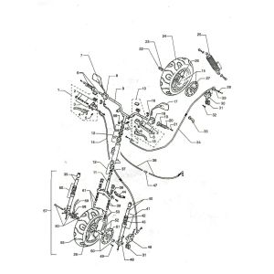 Pièces de direction - Roues Beta Yco LC rouge 2001 2 temps