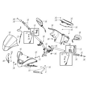 pièces de direction AGILITY 16+ 4T 125 Matte Metallic Silver