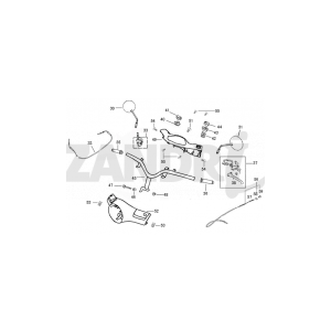 Pièces de direction Santini Capri 125cc noir