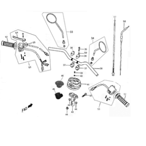 Pièces de direction Berini Dolce Vita bleu