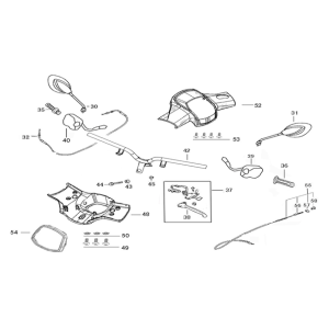 Pièces de direction China Star50 blanc