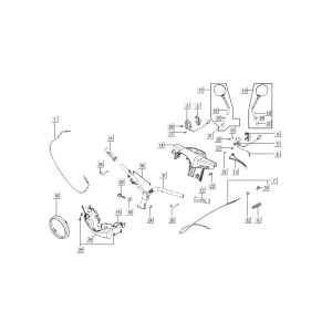 Pièces de direction Kymco New Sento 4-temps 50i bleu