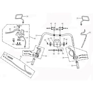 Pièces de direction Neco Borsalino Oro rouge mat