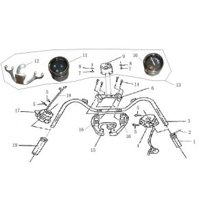 Pièces de direction Turbo RG50 smokey