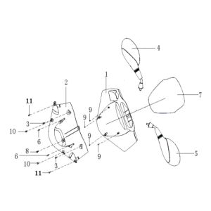 Crémaillère de direction - Rétroviseurs Generic Cracker limited white 2009 2 temps