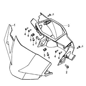 Crémaillère de direction Generic Xor bleu 2006 2 temps 25